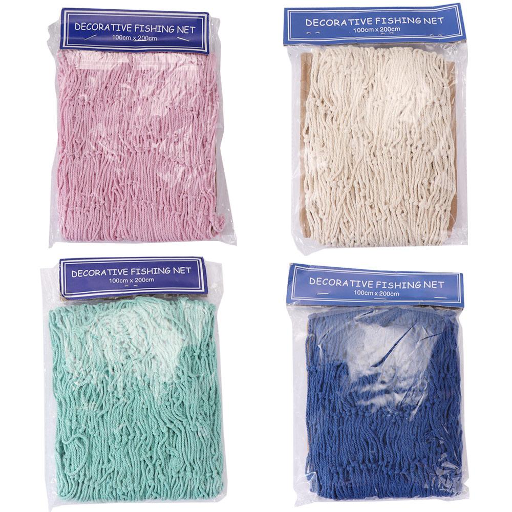 Decorative Wall Hanging Fishnet 1x2M Wall Photo Hanging Fishnet Beach Party