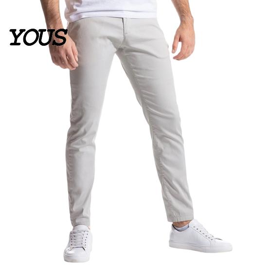 Slim Fit Stretch Chinos Men Twill Trousers, Pants, Solid Color Casual Business Attire for Straight Leg Pants Office Dating Daily Wear Soft Fabric