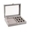 Clear Jewelry Organizer Box with Lock and Window for Earrings, Necklaces, and More