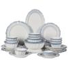 Underglaze Bone China 3-Compartment Dumpling Plate Set