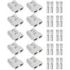 Anderson Connector 50A-600V With 6-12 Gauge, Gray 10PCS Battery Quick Connect/Disconnect Battery Quick Connector Wire Harness Plug Kit For Winch,