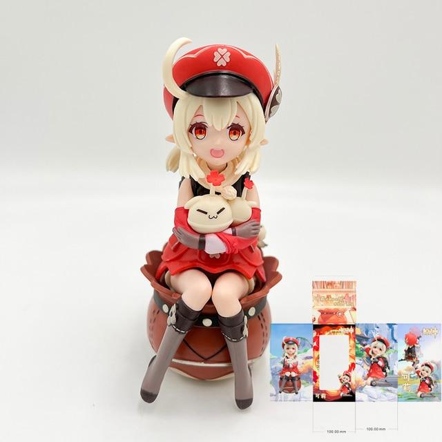 16cm Genshin Impact Klee Anime Figure Genshin Impact Paimon Action Figure Qiqi /Keqing /Hu Tao Figurine Collection Model Doll Toys