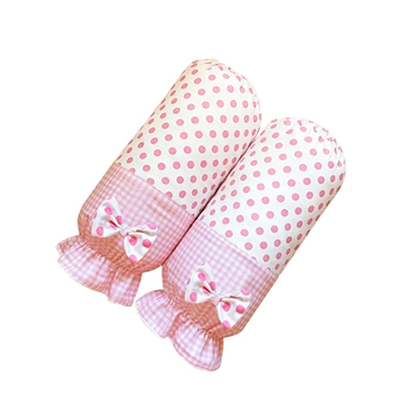 Sweet pink chef apron suit girl anti-fouling apron pink polka dot catering work apron one size fits all