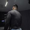 American Seamless Jacquard Zip-Up Fitness Base Layer Quick-Dry Slim Fit Long Sleeve T-Shirt