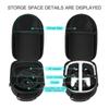 For Meta Quest 3 Portable VR Glasses Storage Bag Shockproof EVA Hard Shell Travel Carrying Case With Shoulder Strap VR Accessori
