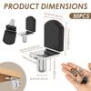 50Pcs Shelf Brackets Support Studs Pegs L Shaped Metal Pin Shelves Seperator Furniture Shelf Wall Mount Bracket Cabinet Holder