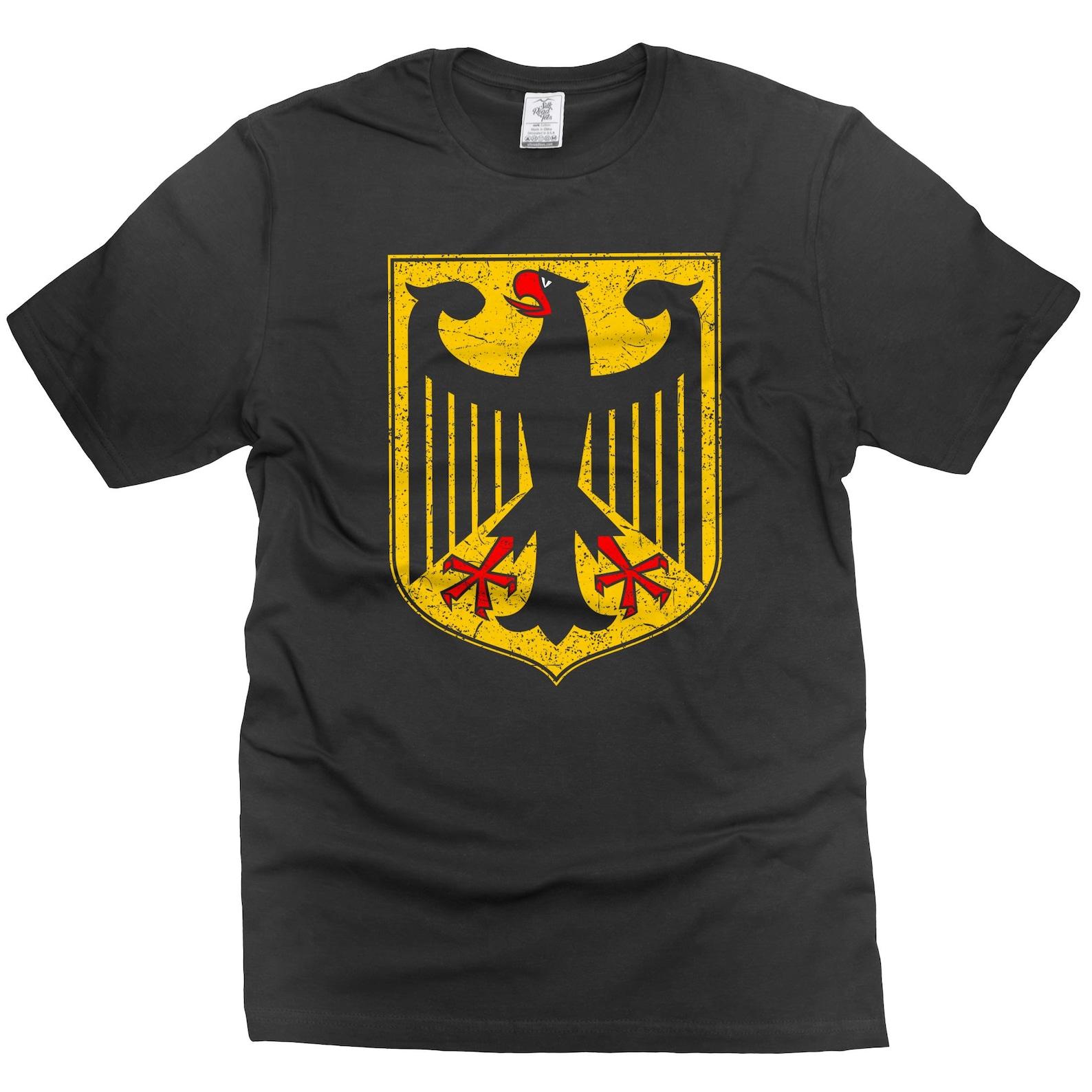 German Eagle T-Shirt: Patriotic Deutschland Flag Tee - Unisex S