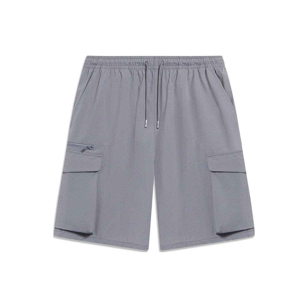 Li Ning Sports Lifestyle Collection Sports Trendy Collection Cargo Shorts Men's Shark Gray AKST071-1