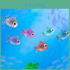 Lebhaft leuchtendes Fisch Resin Ornament Cartoon-Stil für Desktop- und Terrariendekoration