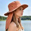 Cappello Parasole Pieghevole con Copricollo, Cappello a Secchiello Leggero per Uomo e Donna, Perfetto per Escursioni e Spiaggia