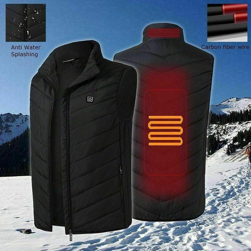 Women Mens Heated Vest Comfortable Usb Electric Jacket For Outdoor Winter Warmth