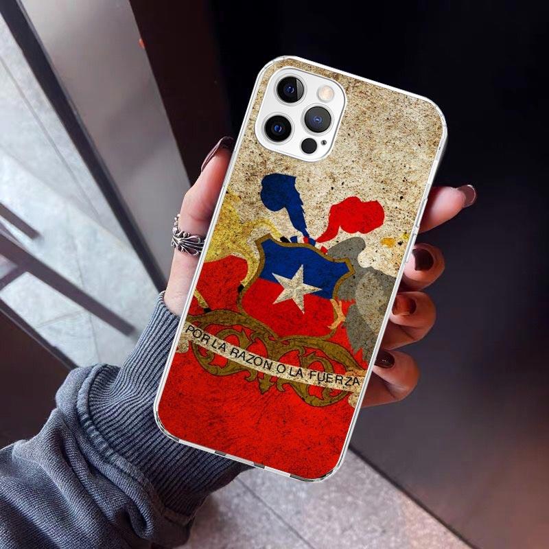 Chile Flag Phone Case For iPhone 17 Air 16 15 Pro Max 14 Plus 13 Mini 12 11 Cover 7 8 SE Silicone Shell Print Fundas 17 Air 16 1