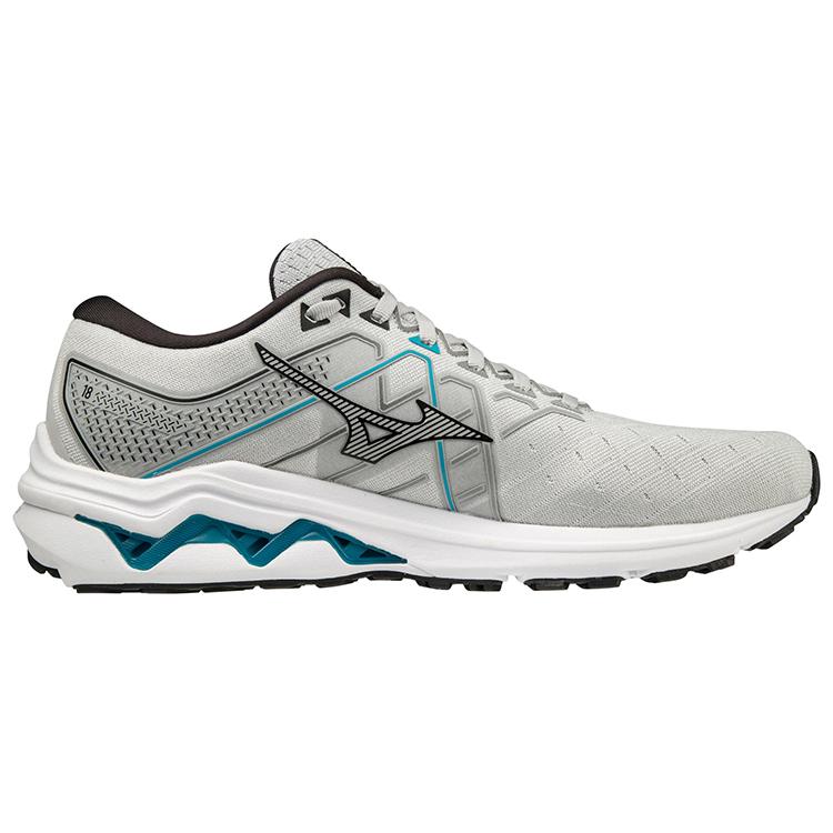 Mizuno Wave Inspire 18 'Cinza Claro Preto Amarelo' J1GC224409