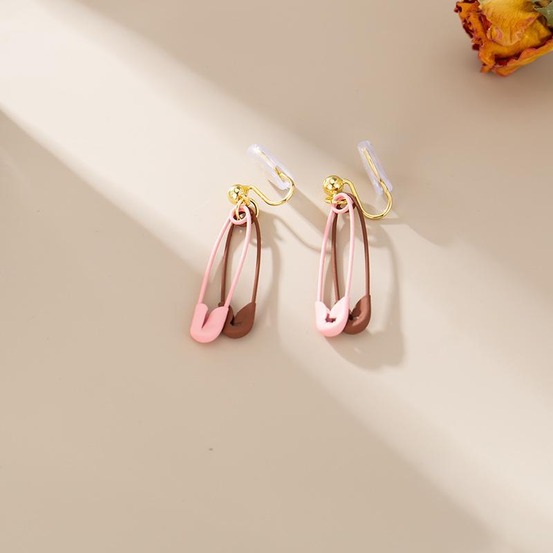 

Серьги-булавки, простые зажимы для ушей в виде противомоскитной спирали без пирсинга для женщин, украшения для ушей