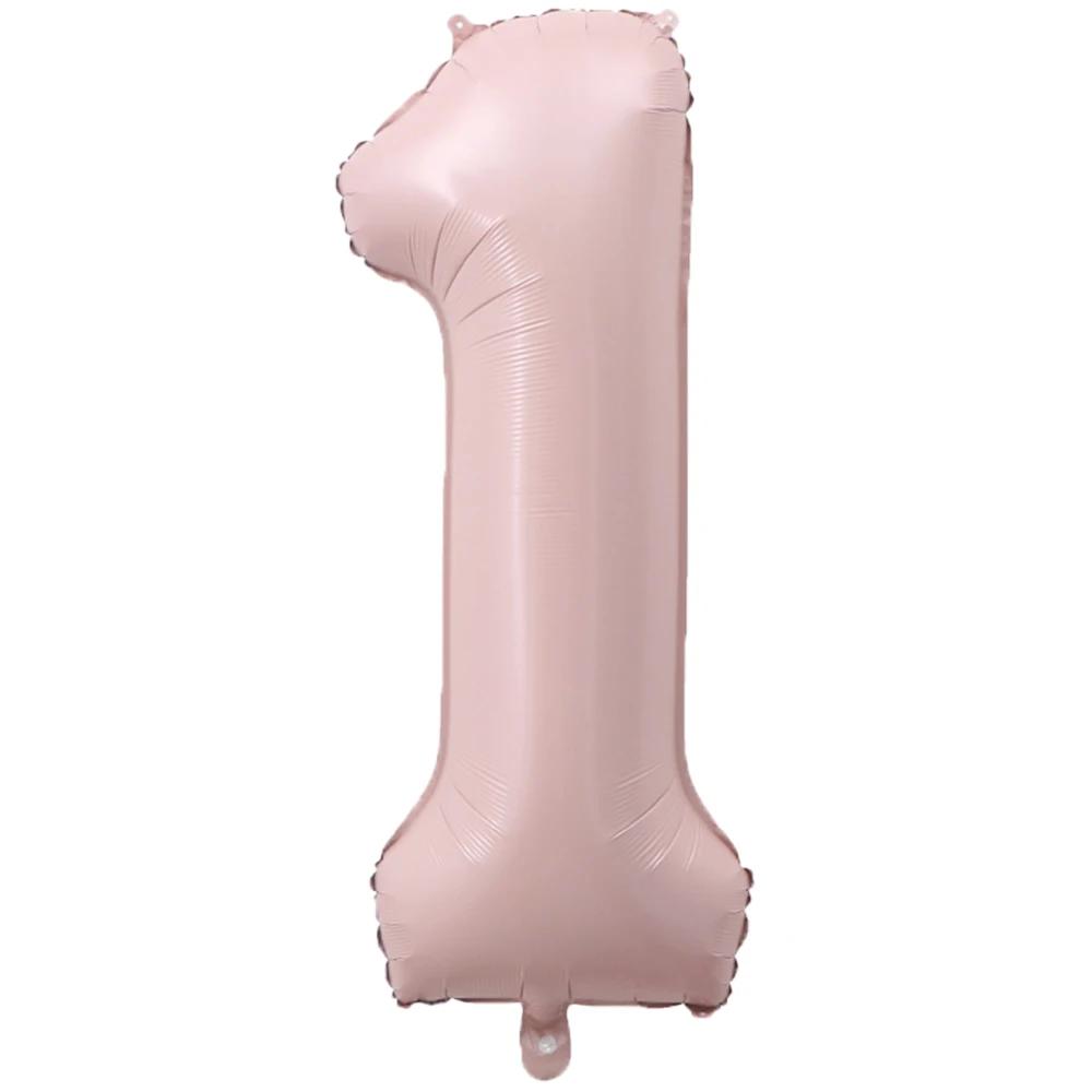 1Pc Large 40inch Number 1-9 Foil Balloons for Kid Boys Girls Crown Happy Birthday Balloon Baby Shower Decor Supplies