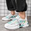 Fashion Men Sneakers Mesh Casual Shoes Lace-Up Mens Running Shoes Lightweight Vulcanize Shoes Platform Male Walking Sneakers