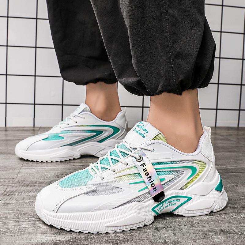 Fashion Fashion Men Sneakers Mesh Casual Shoes Lace-Up Mens Running Shoes Lightweight Vulcanize Shoes Platform Male Walking Sneakers