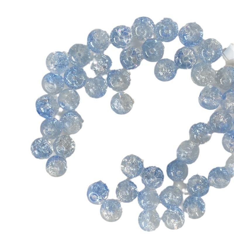 8mm Jade Glass Flower Beads for DIY Bracelets and Accessories