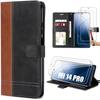 Case for Xiaomi 14 Pro - Brown - PU Leather Foldable Case - Shockproof - Wallet - Stand