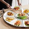 9-Piece Ceramic Platter Set: New Year Reunion Hot Pot Tableware with Creative Vegetable Dish Plates