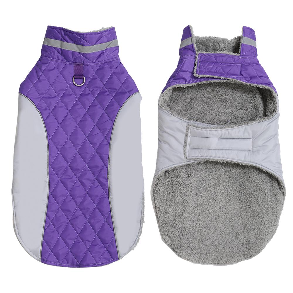 

Big Dog Clothes For Winter Warm Thicken Pets Vest Coat With D-ring Outdoor Waterproof Reflectivce Jacket For Large Dogs Labrador 2XL