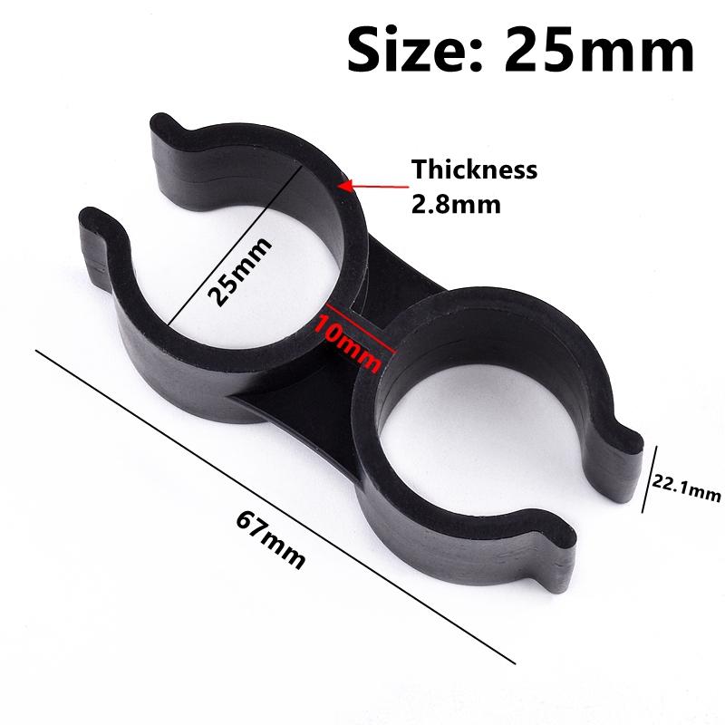3~20PCS 20mm 25mm 32mm Type H Pipe Clamps Aquarium Fish Tank Fitting Agricultural Irrigation Water Pipe Support Double U Type