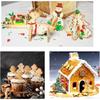 18PCS Christmas 3D Stainless Steel Cookie Cutter Set Gingerbread House Mold