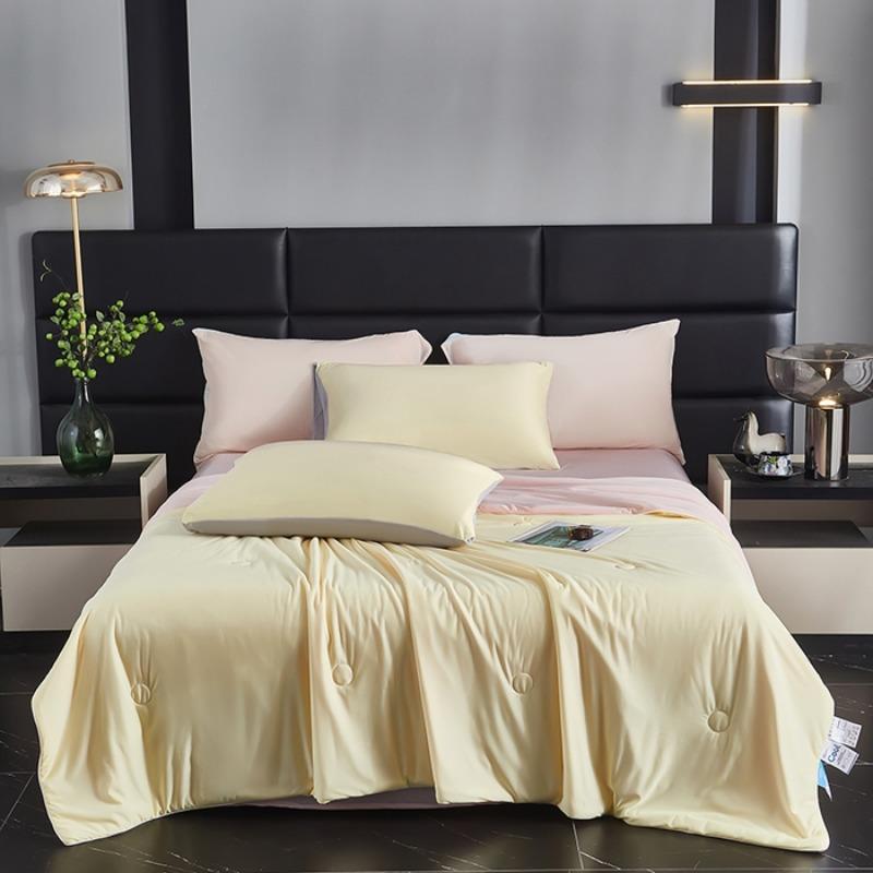 new summer cool summer quilt single piece machine washable washed ice silk color matching summer cool quilt no pillowcase