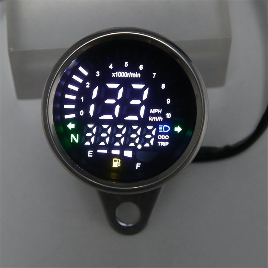 Motorcycle Meter Speedometer Digital Odometer 199KM/H For 4 Stroke 2/4 Cylinders