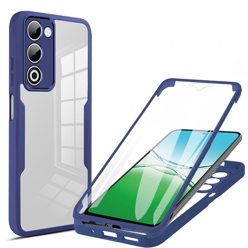 Shockproof 360°Double Sided Clear Phone Case For OPPO A72 A74 A76 A79 Cover Camera Lens Screen Full Protection Cover A79 Cases