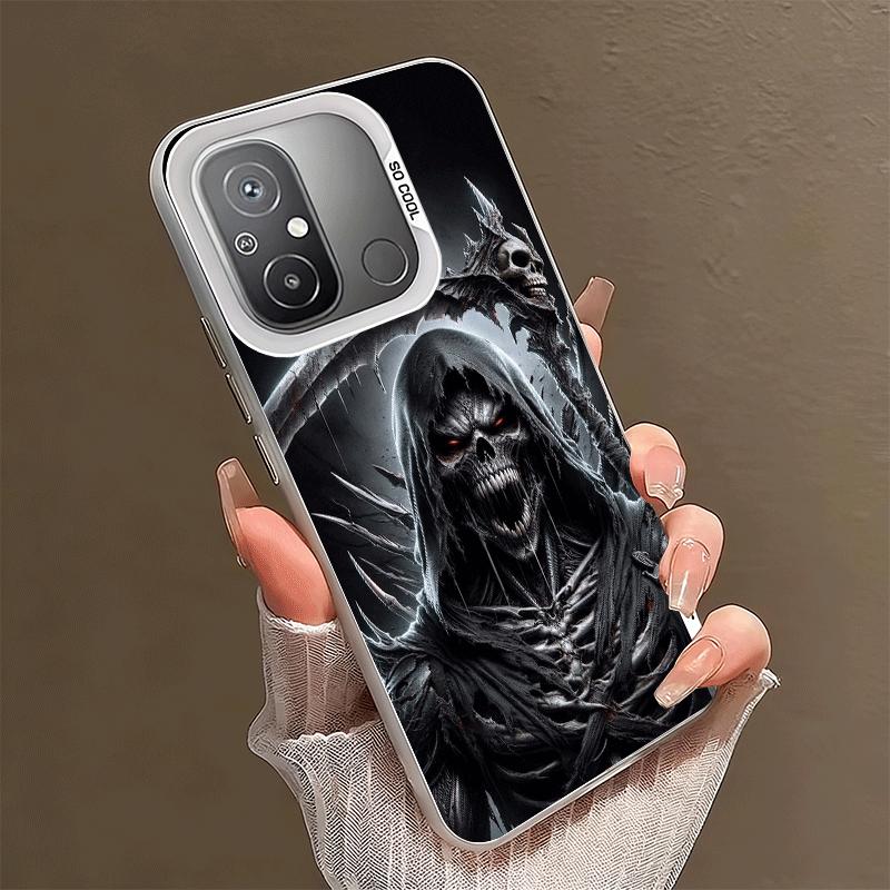 Tod Sensenmann Schädel Sense Stoßfeste Handyhülle für Xiaomi Poco X7 X6 X5 X3 Pro F7 Ultra M8 Redmi 15C 15 14C 13C 12C 10C 13