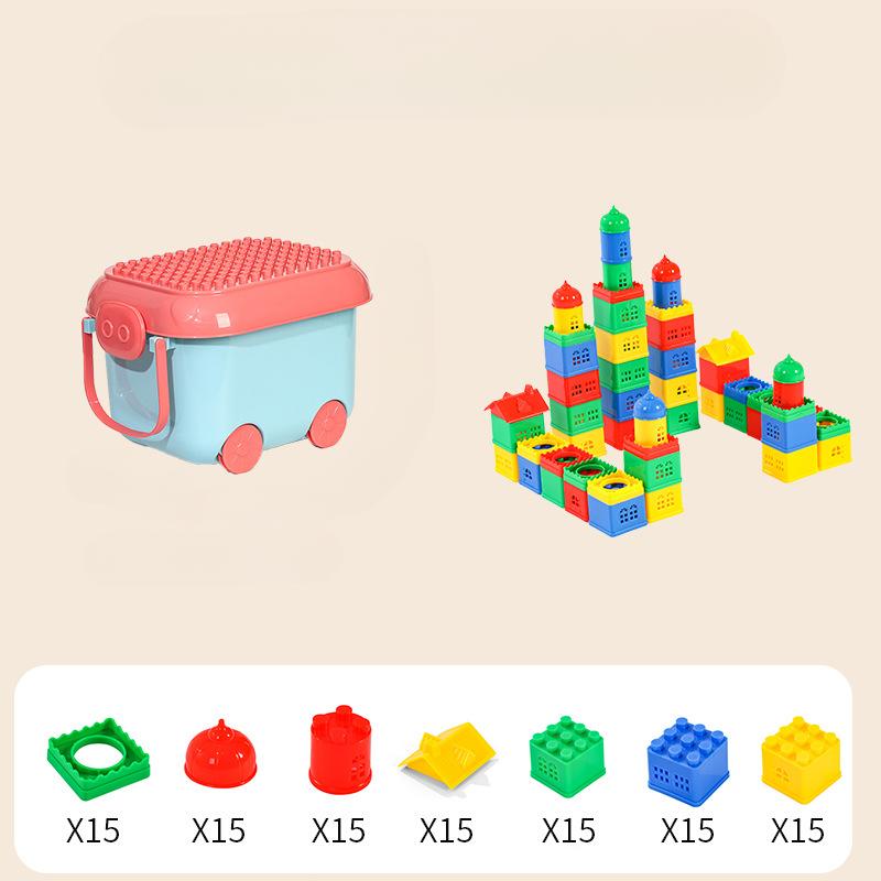 Children's Educational Enlightenment Building Blocks Toy Building Assembly and Plug-in Particle Building Blocks Home Companion New Toys