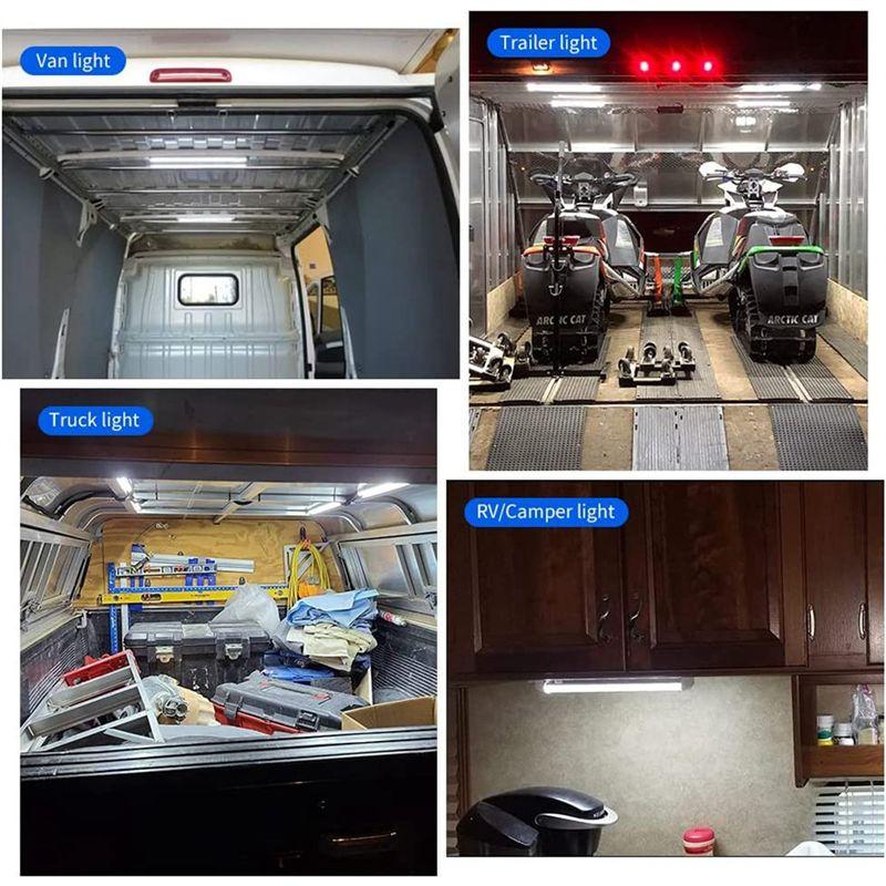 NEW-LED Strip Lights 120Leds 12W With ON/Off Switch For Truck Van RV Trailer Boat Car, 4Pack