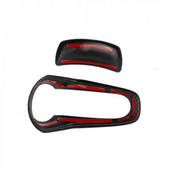 Carbon Fiber Style Central Control Gear Shift Side Trim Cover For Acura RDX