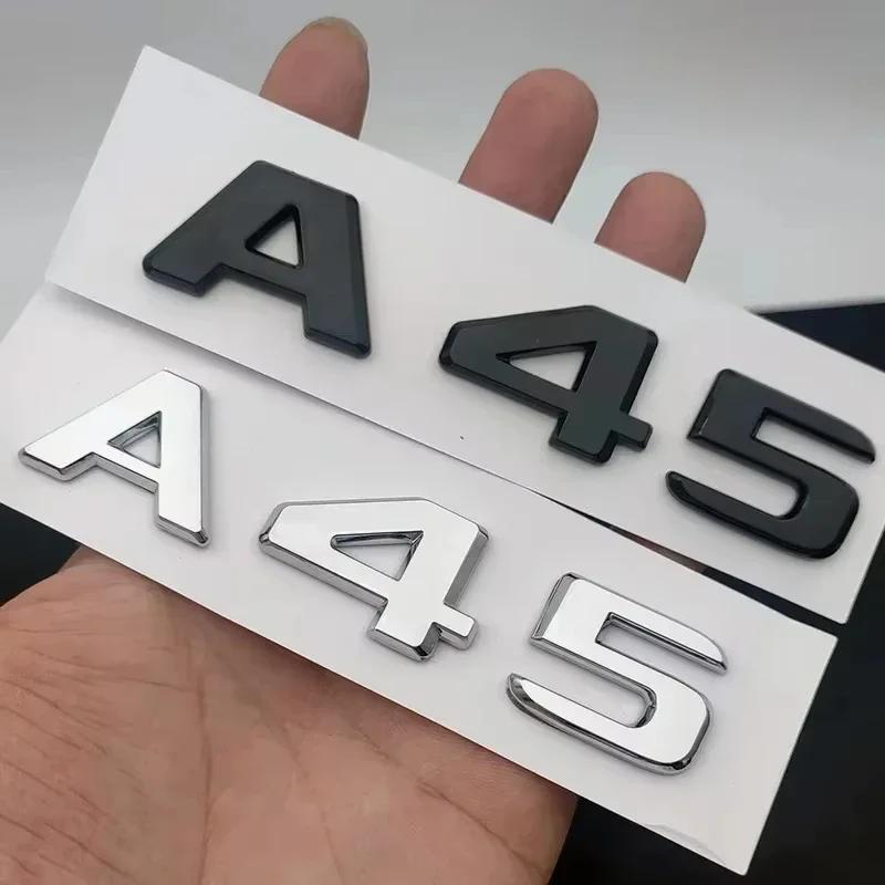 cfrbzt1 2025 Hot ABS For Mercedes Benz A 35 45 AMG W177 W176 A35 A45 A45S TURBO 4MATIC Car Trunk Letters Emblem Badge Logo Stickers Acce