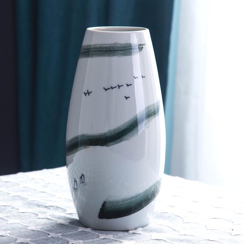 Moderní čínská keramická váza na sušené květiny – Kreativní domácí dekorace