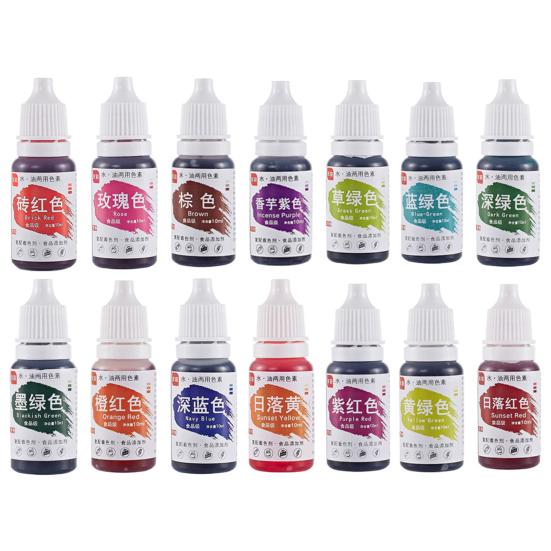 10ml Food Easy Coloring Fade-resistant To Blend Natural Ingredient Fondant Icing Cake Food
