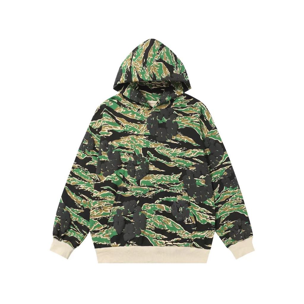 DRIPX Europe and America Fashion Loose Hoodie Foam Hooded Sweatshirts In Camouflage for Men and Women