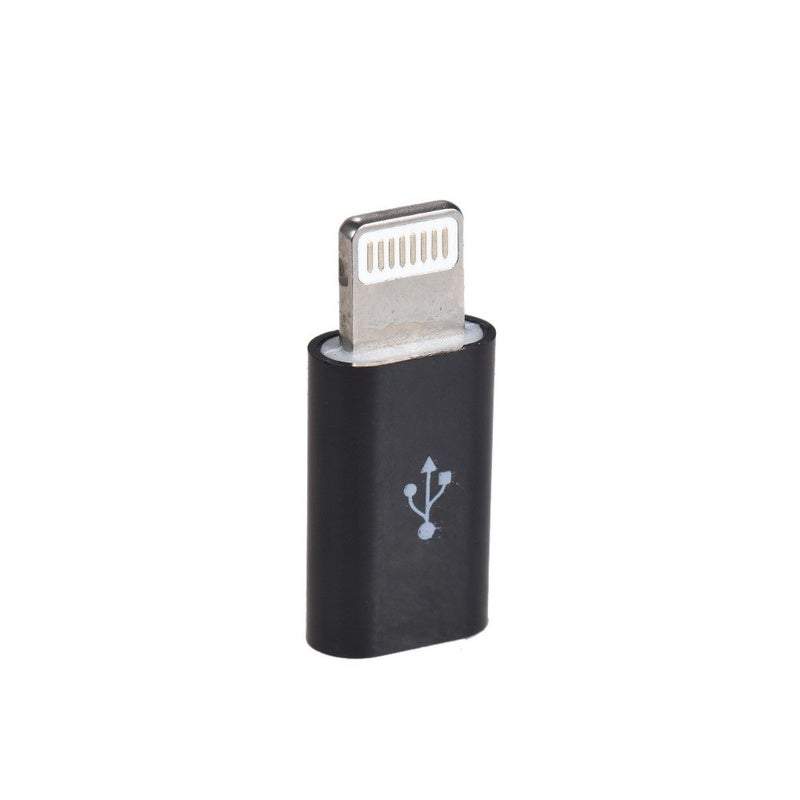 

Мобильный телефон 5 упаковок Android Micro USB с разъемом Lightning Male Sync Data Converter Зарядный адаптер для Iphone 8 Plus Ipad Mini Air Cable Черный