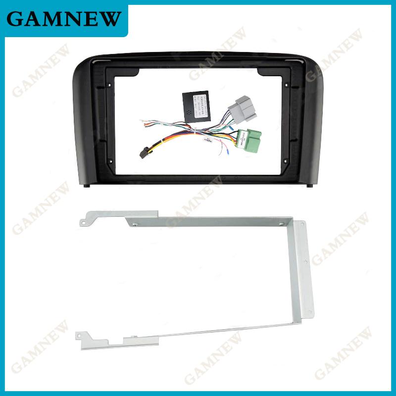 9 Inch Car Frame Fascia Adapter Canbus Box Android Radio Dash Panel Kit For Volvo S80 2001-2006