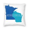 Minnesota Wisconsin Square Pillowcase Polyester Linen Velvet Pattern Zip Decorative Throw Pillow Case Car Cushion Cover X