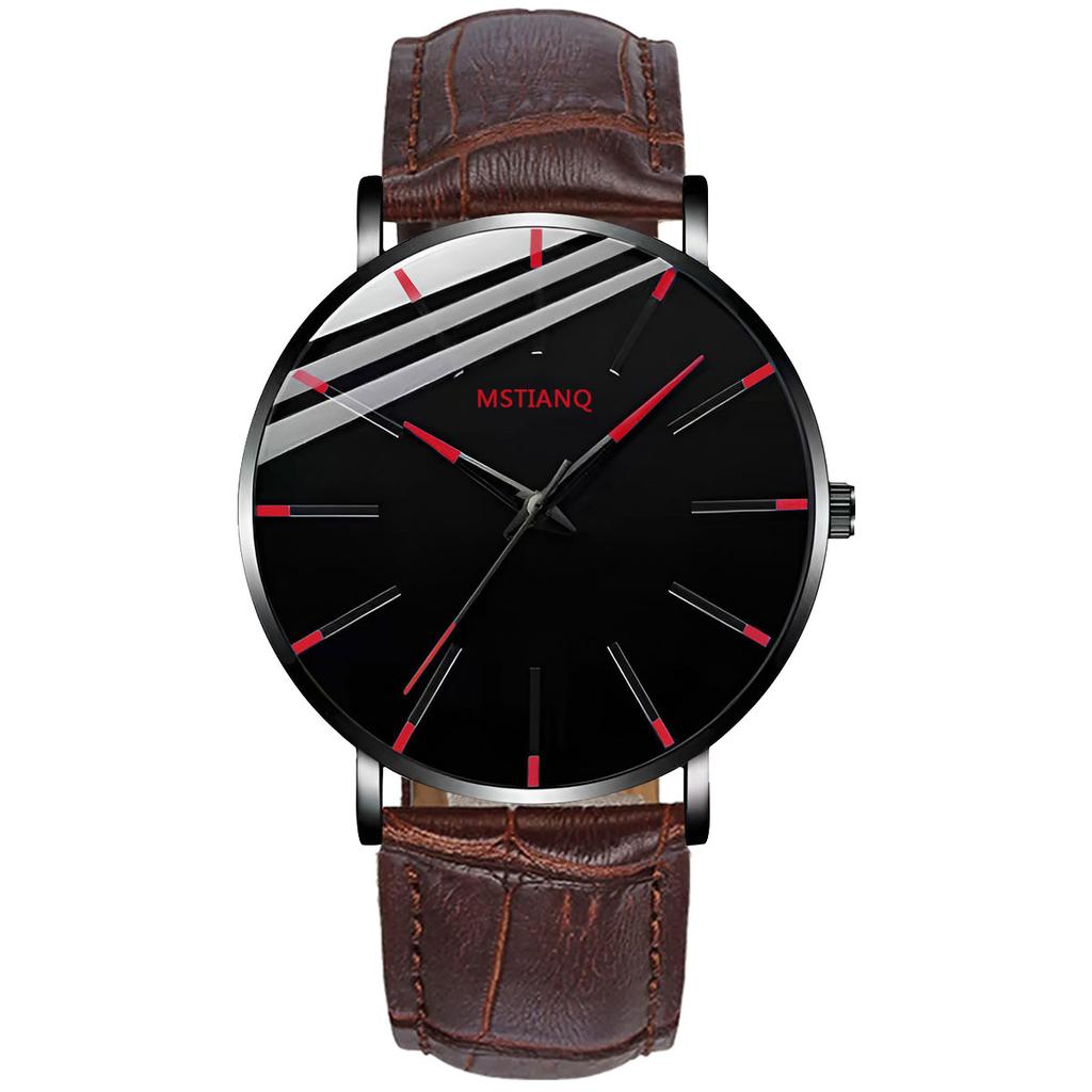 Star Watch Men'S Non-Mechanical Watch Teen High School Student Trend Black Technology Ultra-Thin Electronic Quartz Watch