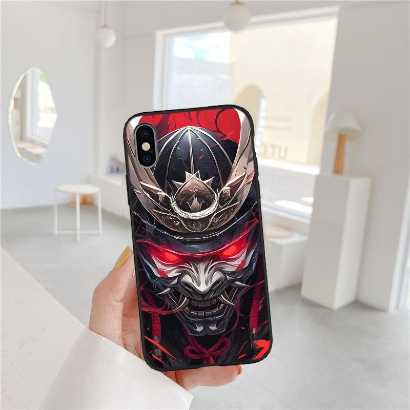 PP41 Japan Samurai Mask Soft Shell Phone Case for Xiaomi Xiaomi Poco M4 M5 M6 M7 X3 X6 X7 F8 Ultra Pro GT NFC