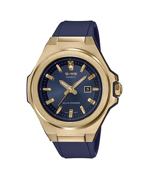 

Casio Men s Stainless Steel 100M Water Resistant Analog Shock Resistant Quartz Watch MSG-S500G-2A синий