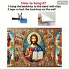 2D Byzantine Style Jesus Christ Themed Party Backdrop