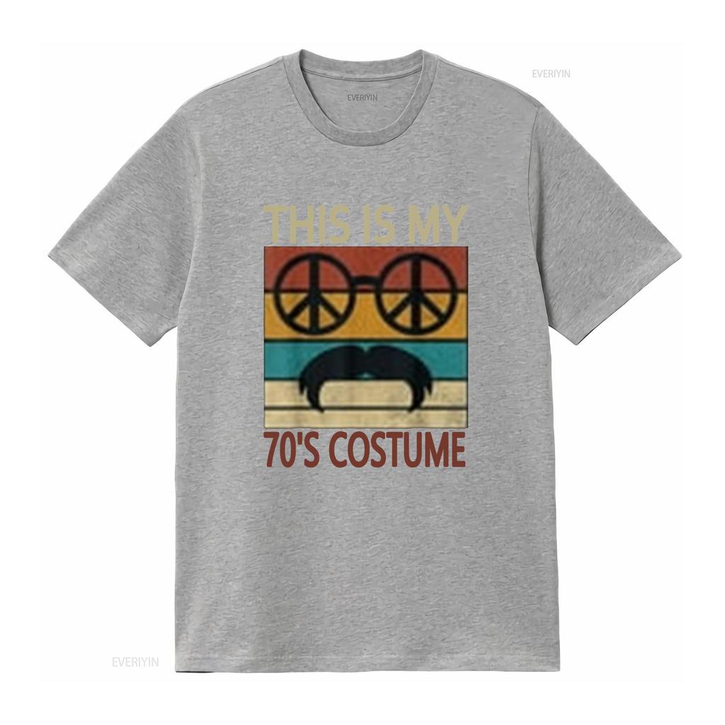 This Is My 70s Costume 70 Styles Men s Disco 1970s Outfit T Shirt Black 2X Large vintage Washed Stylish Versatile homme Soft