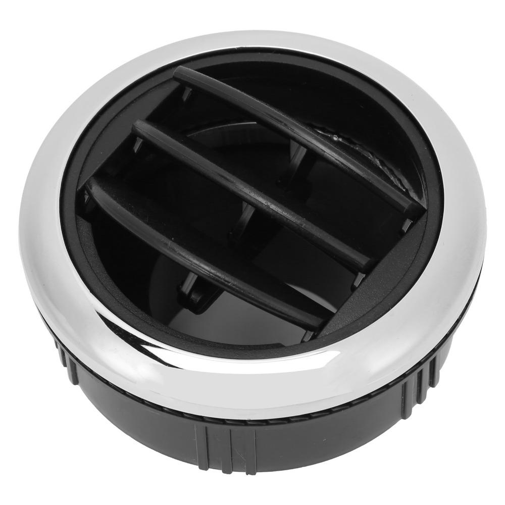 Outlet Cover 87mm Air Conditioning Outlet Black Round Shape AC Air Outlet ABS Air Vent Car Use