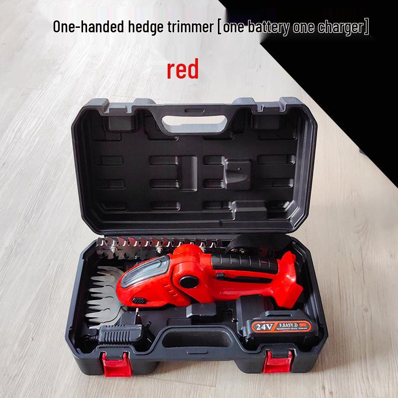 Rechargeable Dual-Purpose Electric Hedge Trimmer and Pruner - One-Handed Lawn & Garden Tool