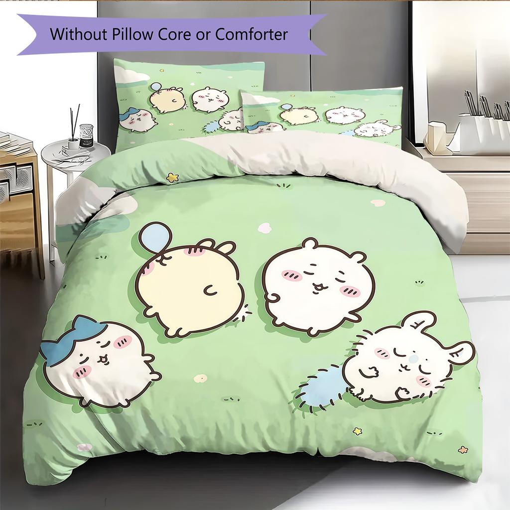 Usagi Pattern Bedding Quilt Set  Home Decoration  Gift (1 * duvet cover + 2 * pillowcase  without core)