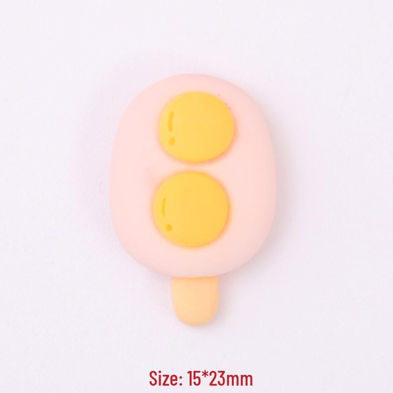 Simulation Ice Cream Cake, Sweet Donut DIY Resin Ornament, Hair Accessories, Phone Case Sticker